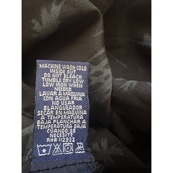 Las Vegas Mens Black Hawaiian Button Front Shirt XL Welt Pocket Cocktails Dice - Picture 8 of 8